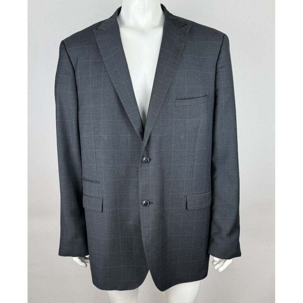 Luciano Natazzi Modern Fit Blazer Mens 52-54? EUC Super Fine High Twist Jacket
